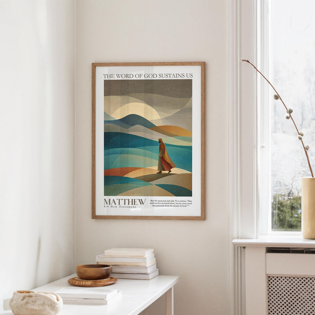 Kingdom Poster Poster The Word of God sustains us - Matthew 4:4 NKJV