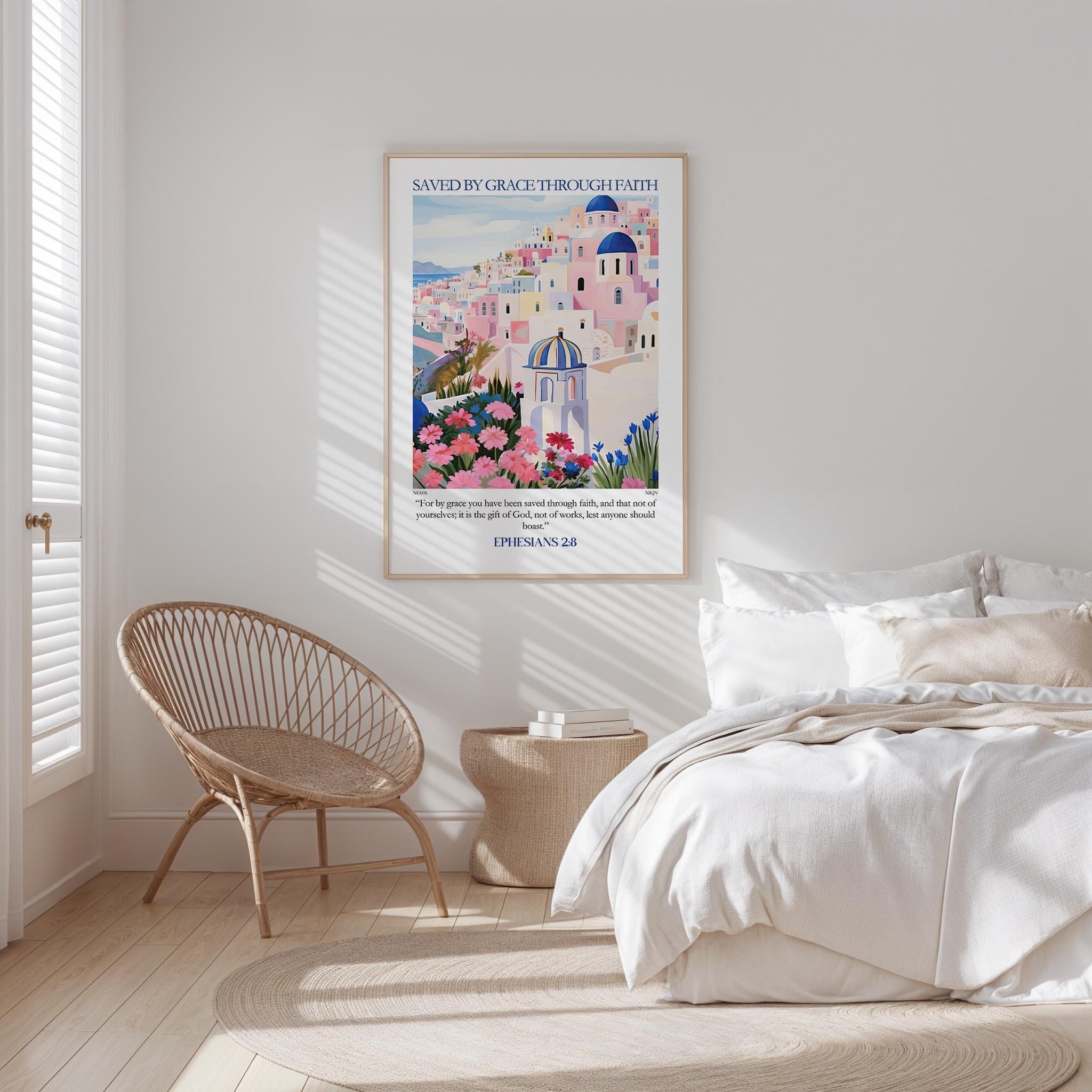 Kingdom Poster Poster Saved by grace through faith - Ephesians 2:8 NKJV