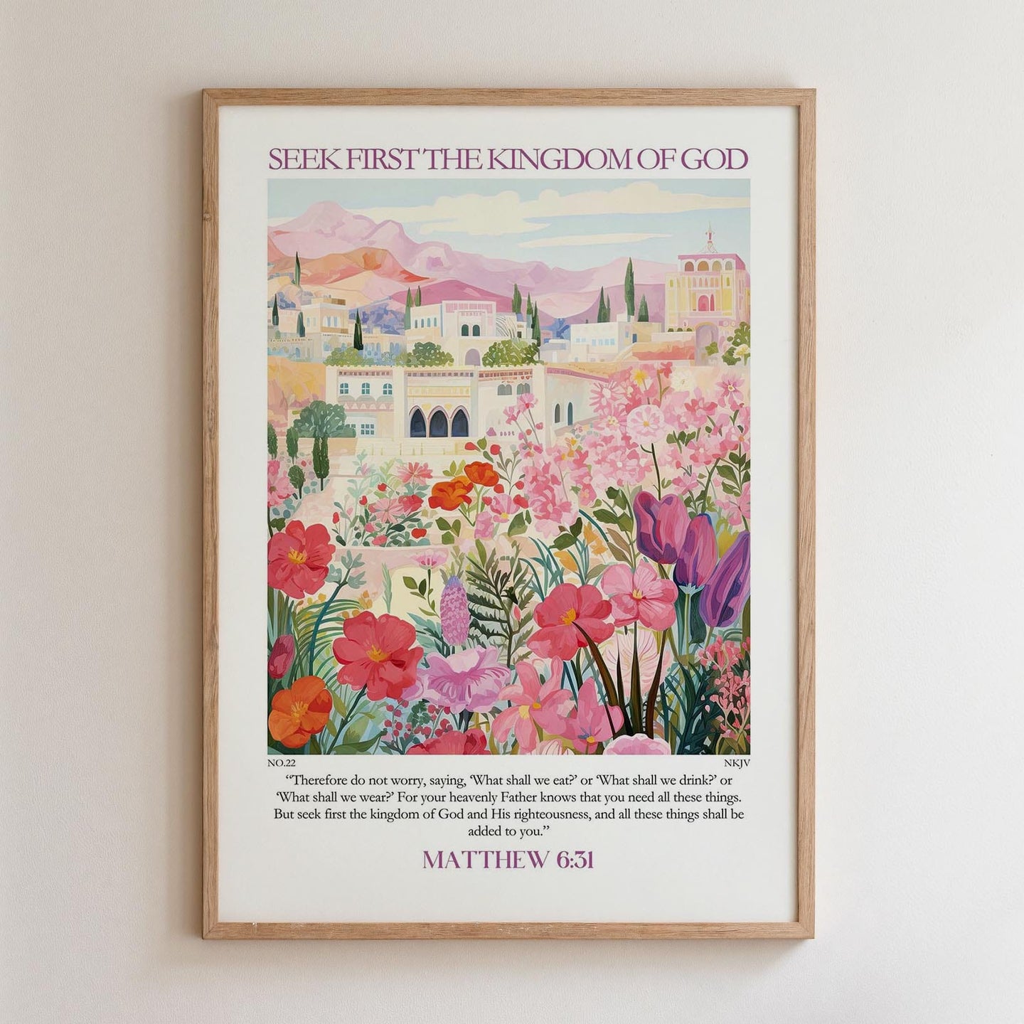 Kingdom Poster Poster Seek first the kingdom of God - Matthew 6:31 NKJV