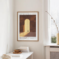 Kingdom Poster Poster The door wil open - Matthew 7:8 NKJV