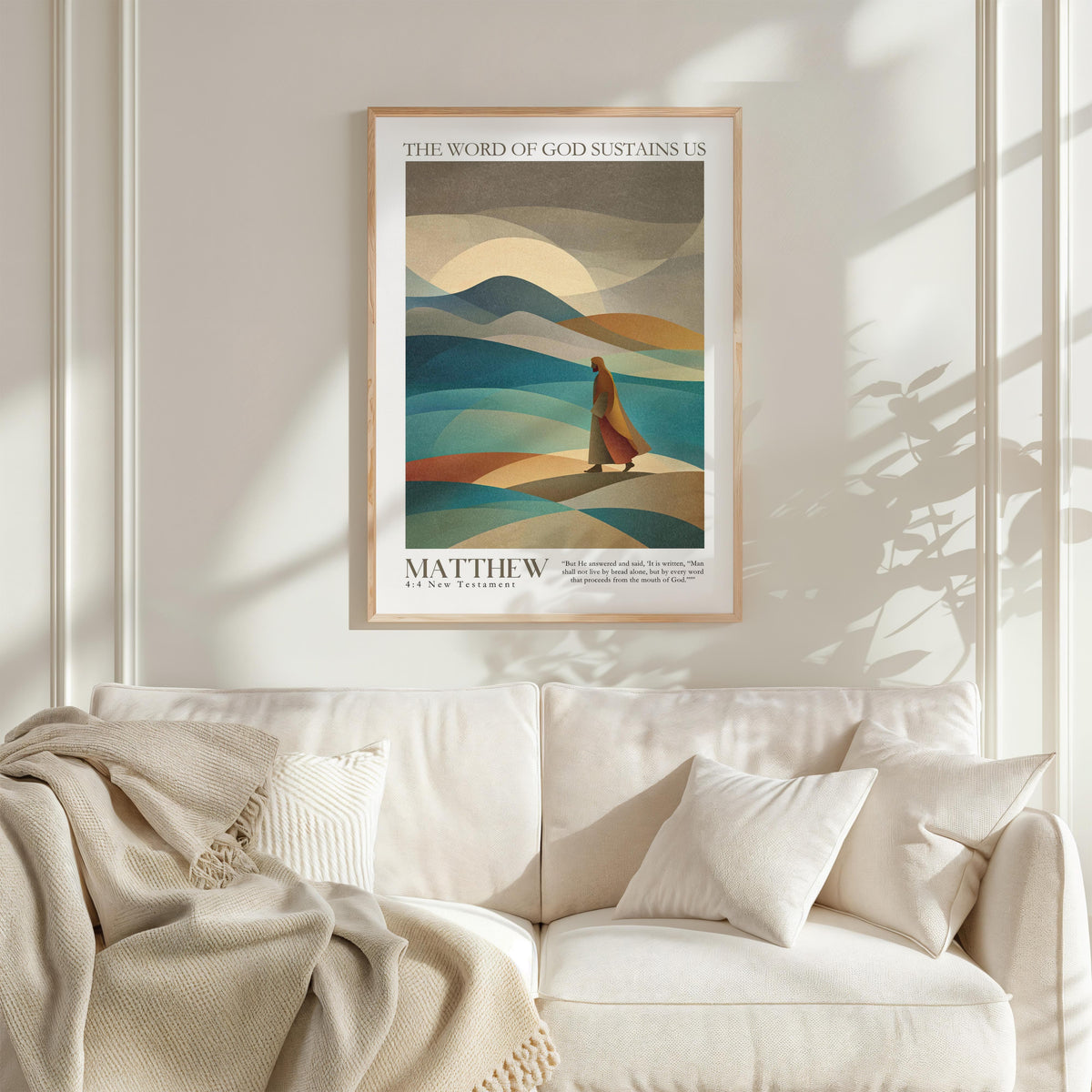 Kingdom Poster Poster The Word of God sustains us - Matthew 4:4 NKJV