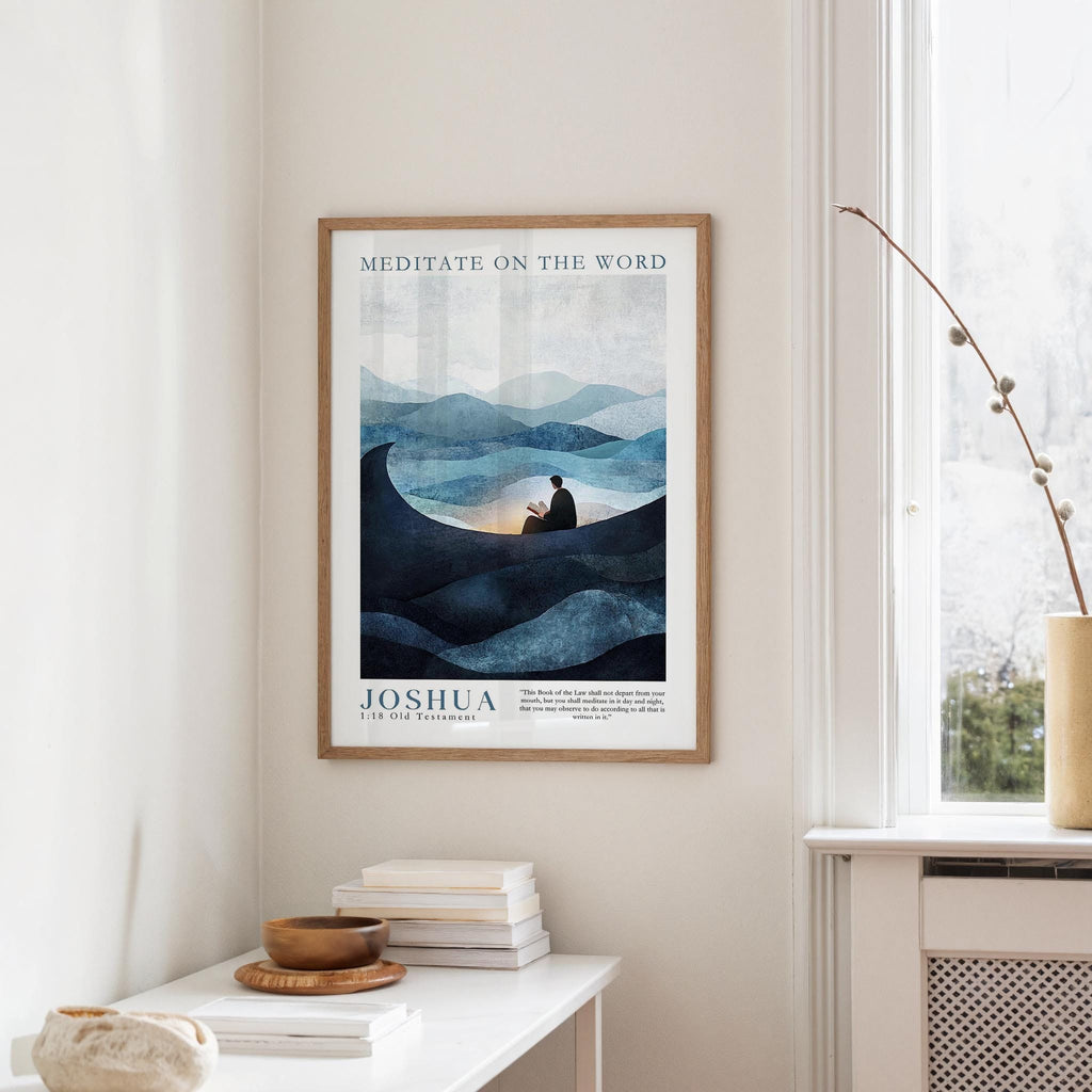 Kingdom Poster Poster Meditate on the Word - Joshua 1:18 NKJV