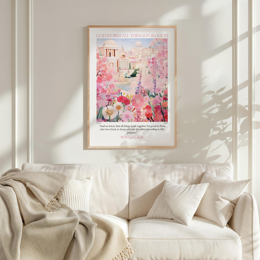 Kingdom Poster Poster God works all things for good - Romans 8:28