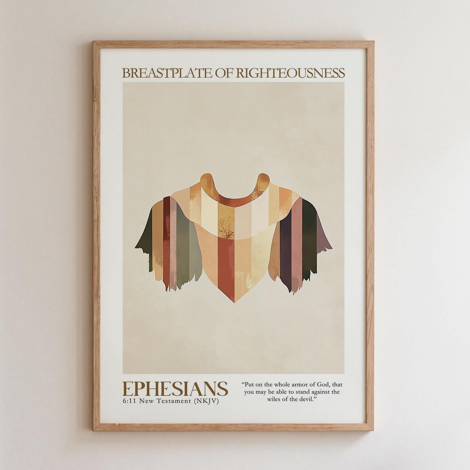 Kingdom Poster Poster Breastplate of Righteousness - Ephesians 6:11 NKJV