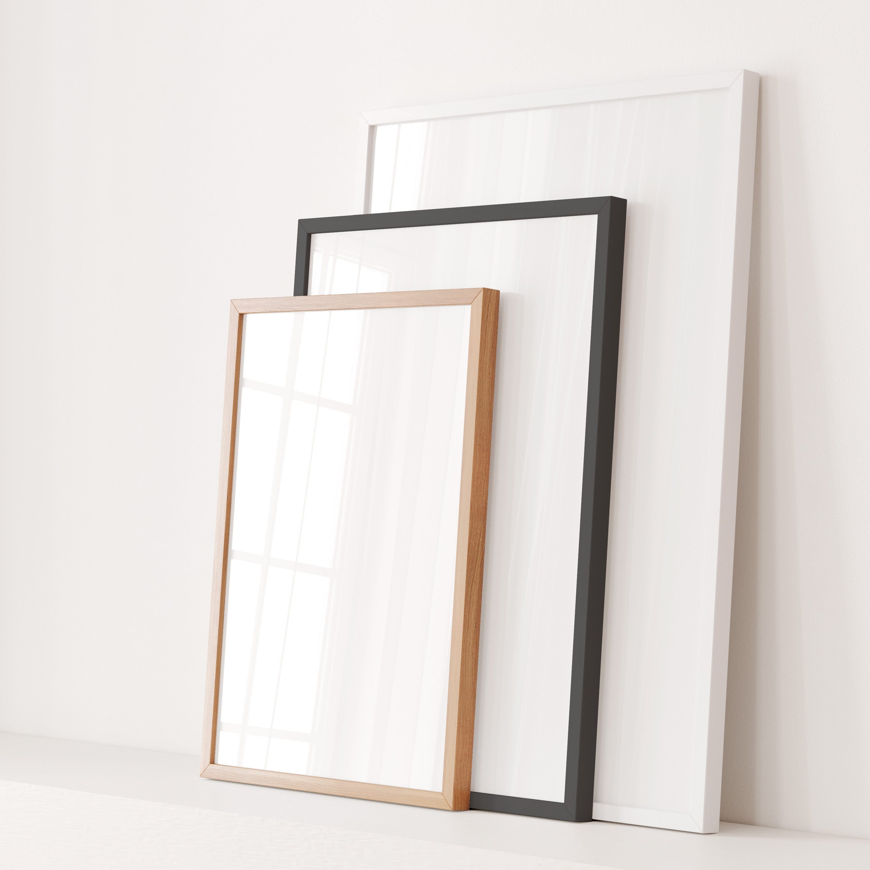 Classic White - Premium Wooden Frame