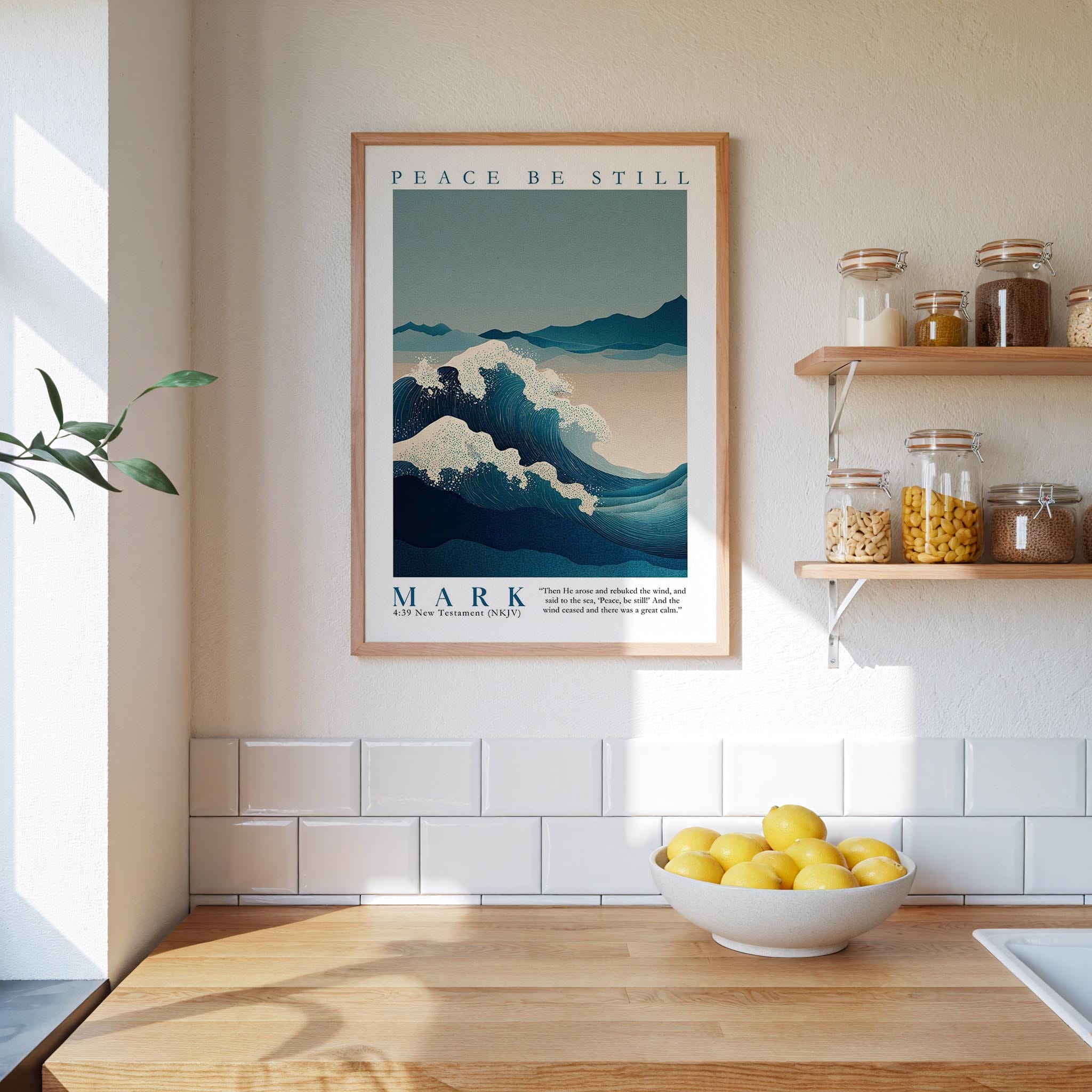 Kingdom Poster Poster Peace be still - Mark 4:39 NKJV