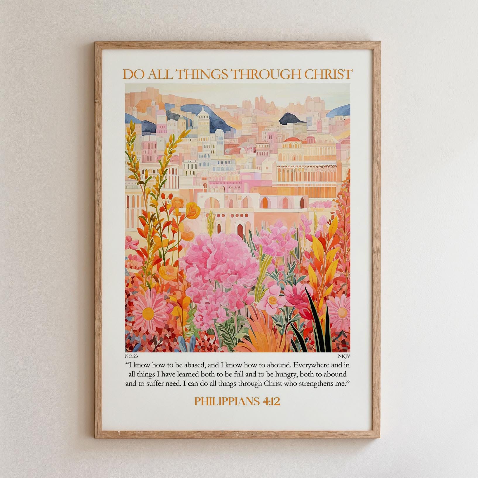 Kingdom Poster Poster Do all things through Christ - Philippians 4:12 NKJV