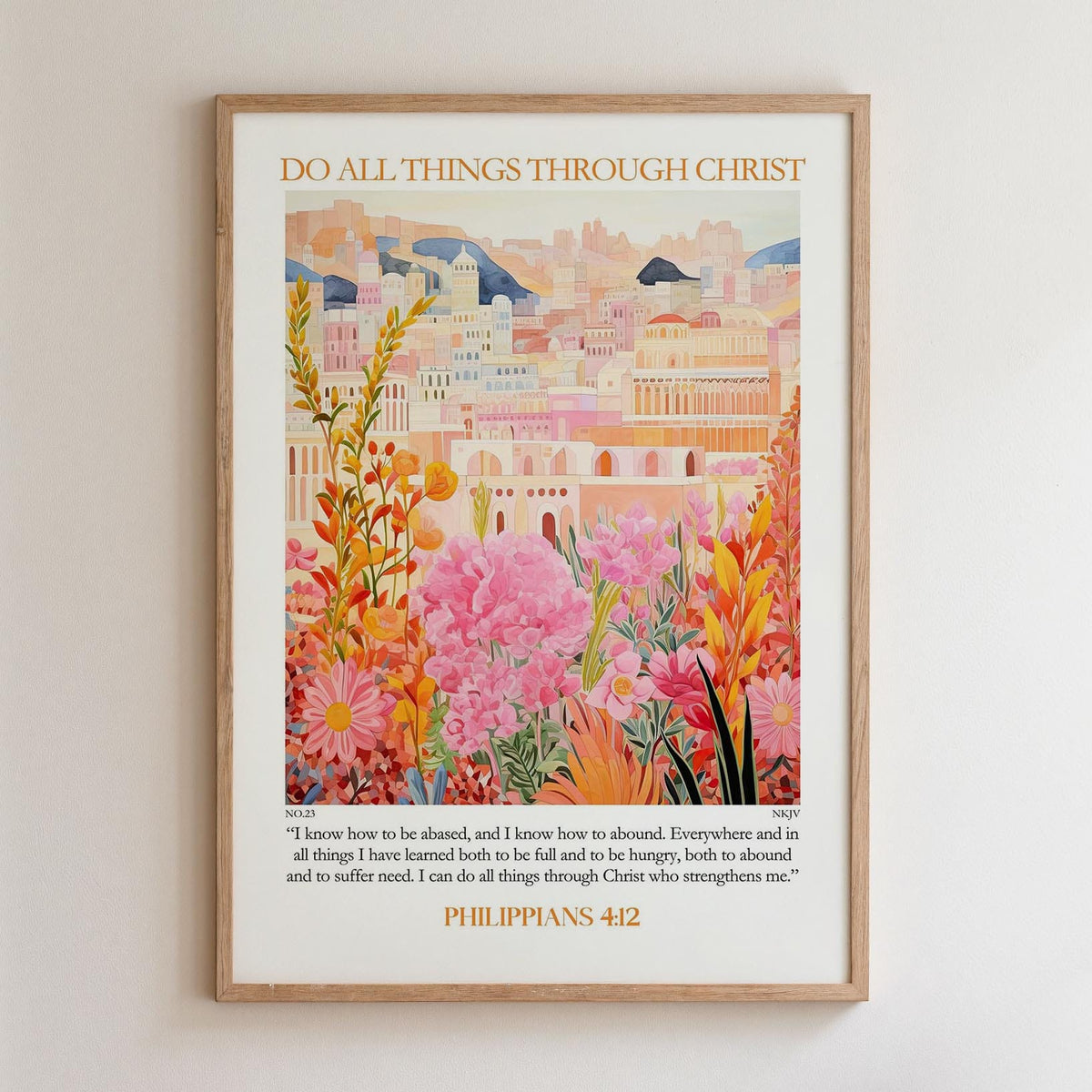 Kingdom Poster Poster Do all things through Christ - Philippians 4:12 NKJV