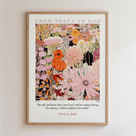 Kingdom Poster Poster Know that i am God - Psalm 46:10 NKJV