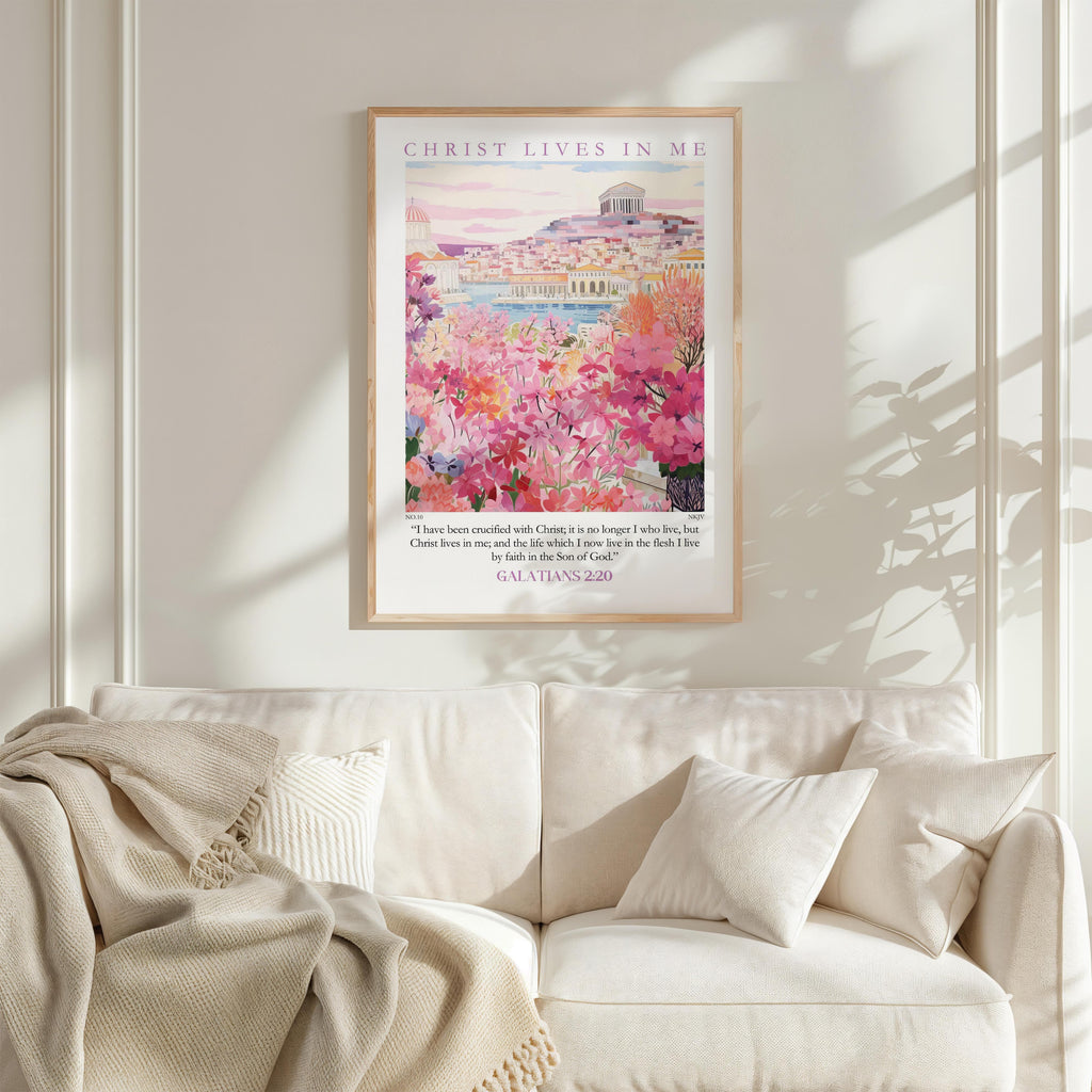 Kingdom Poster Poster Christ lives in me - Galatians 2:20 NKJV