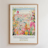 Kingdom Poster Poster He is coming with clouds - Revelation 1:7 NKJV