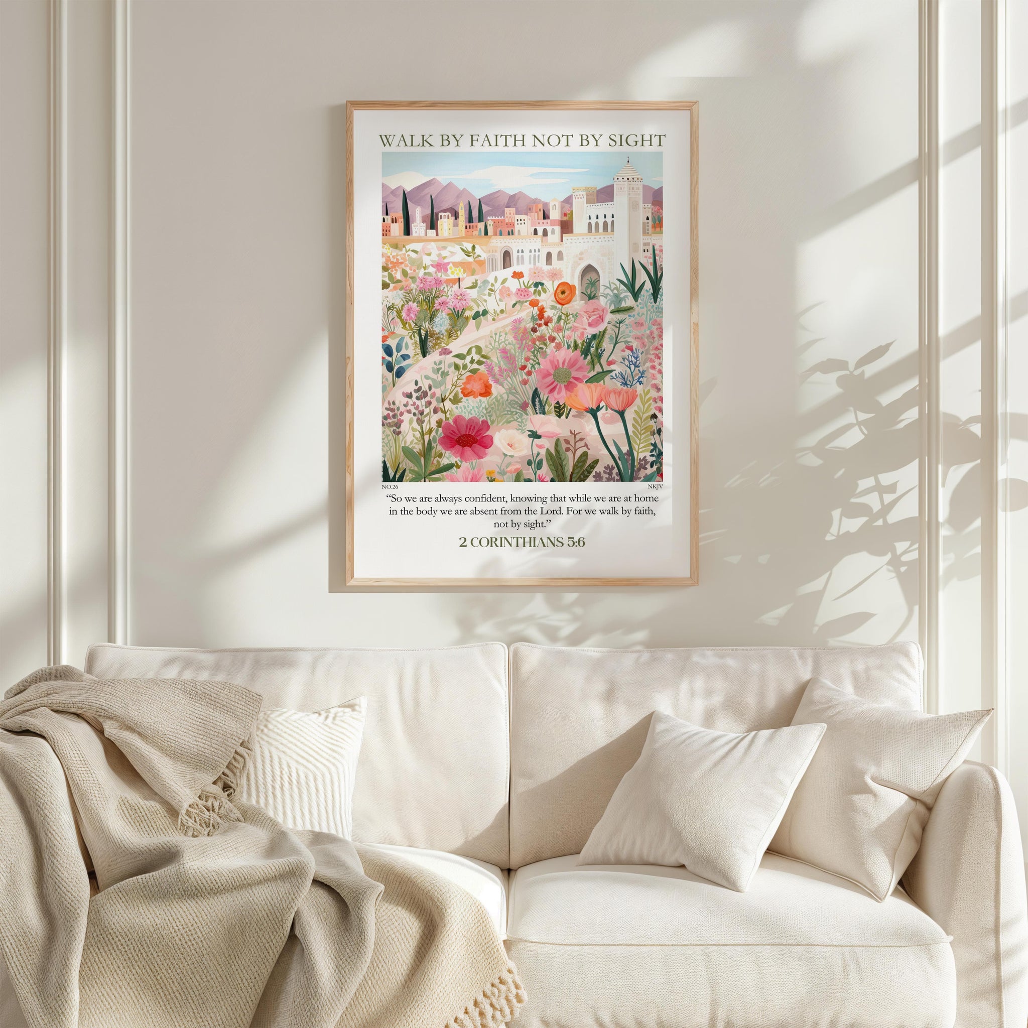 Kingdom Poster Poster Walk by faith not by sight - 2 Corinthians 5:6 NKJV