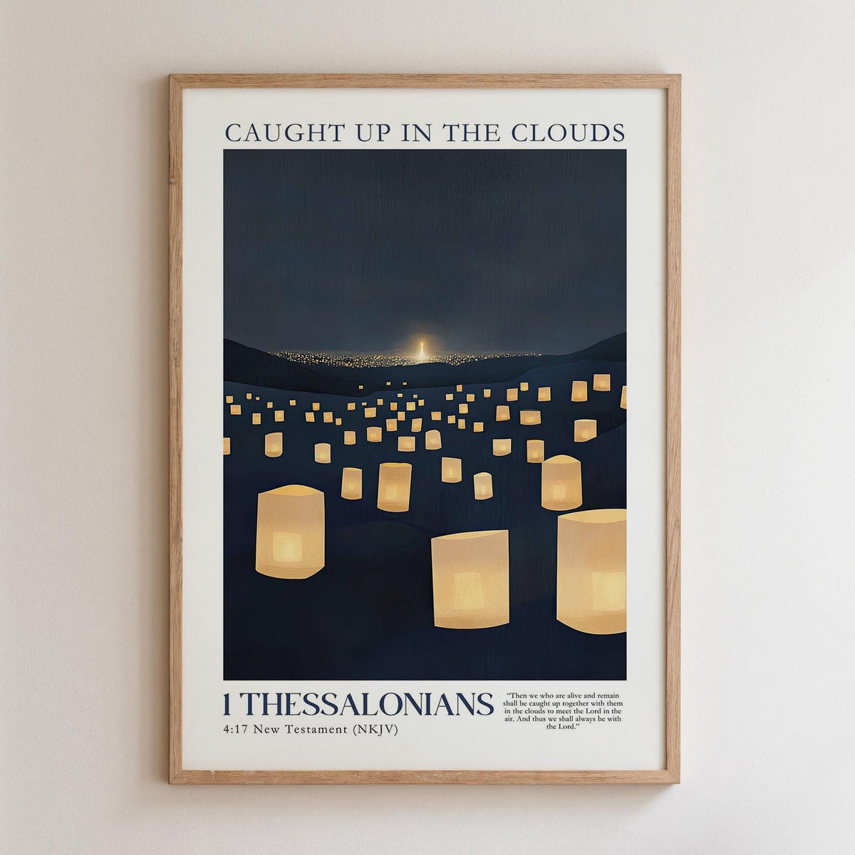 Kingdom Poster Poster Caugt Up in the Clouds - 1 Thessalonians 4:17 NKJV