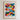 The image is a framed poster featuring a vibrant, abstract illustration of various colorful birds in flight. The poster has a white background and a wooden frame.