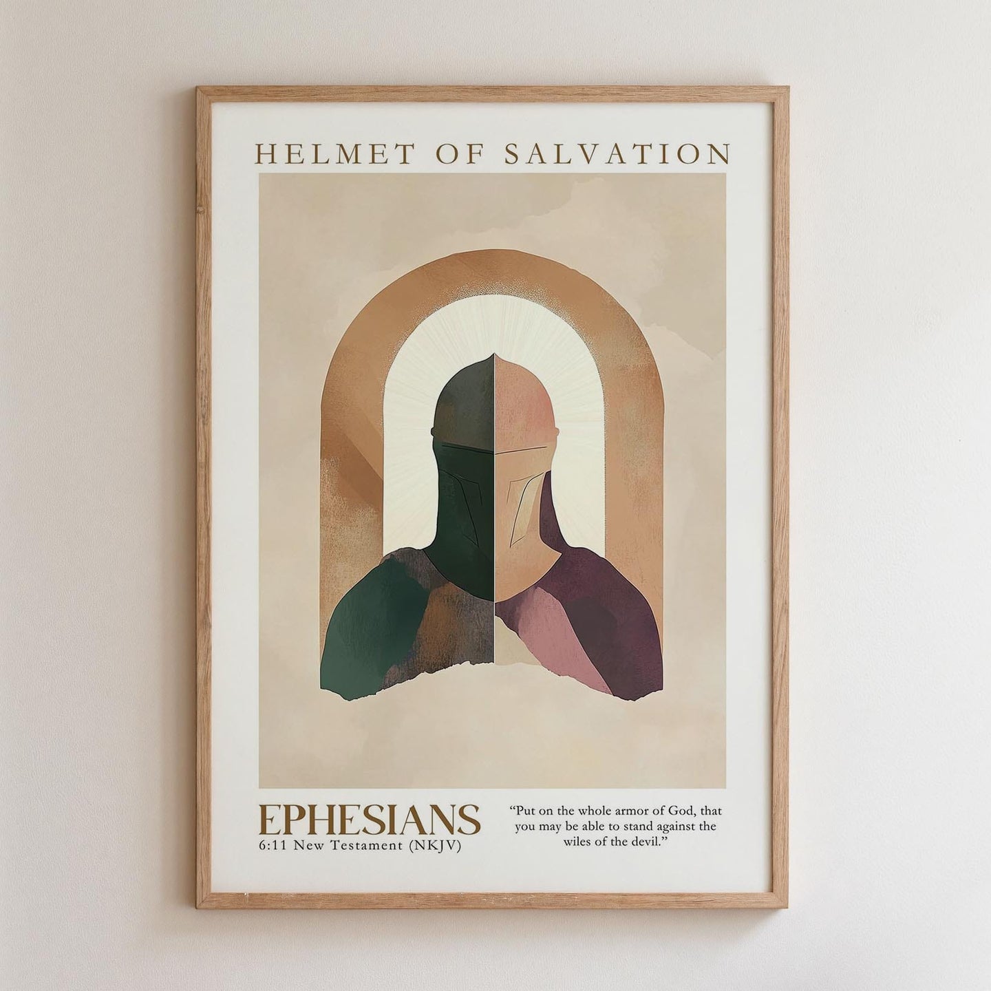Kingdom Poster Poster Helmet of Salvation - Ephesians 6:11 NKJV
