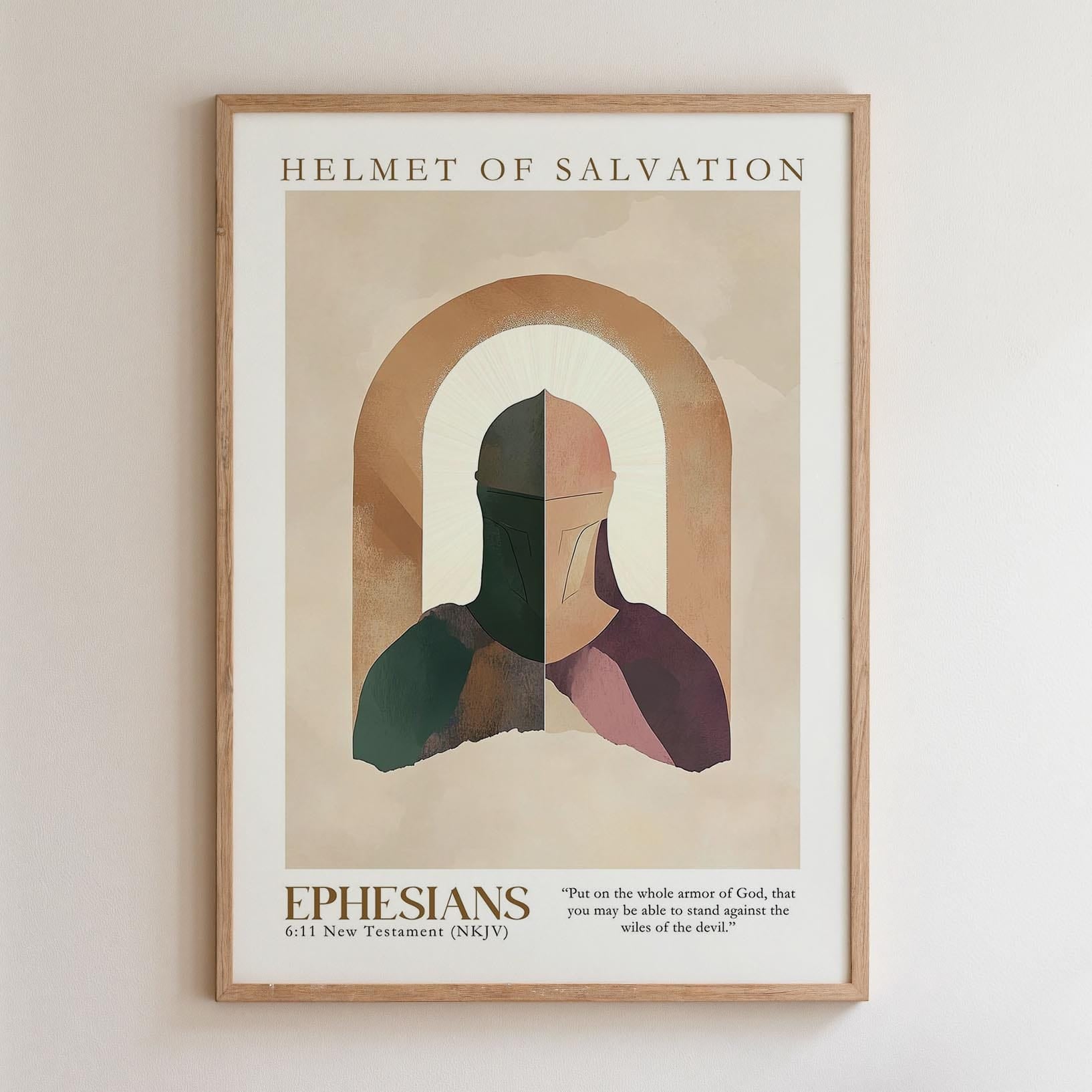 Kingdom Poster Poster Helmet of Salvation - Ephesians 6:11 NKJV