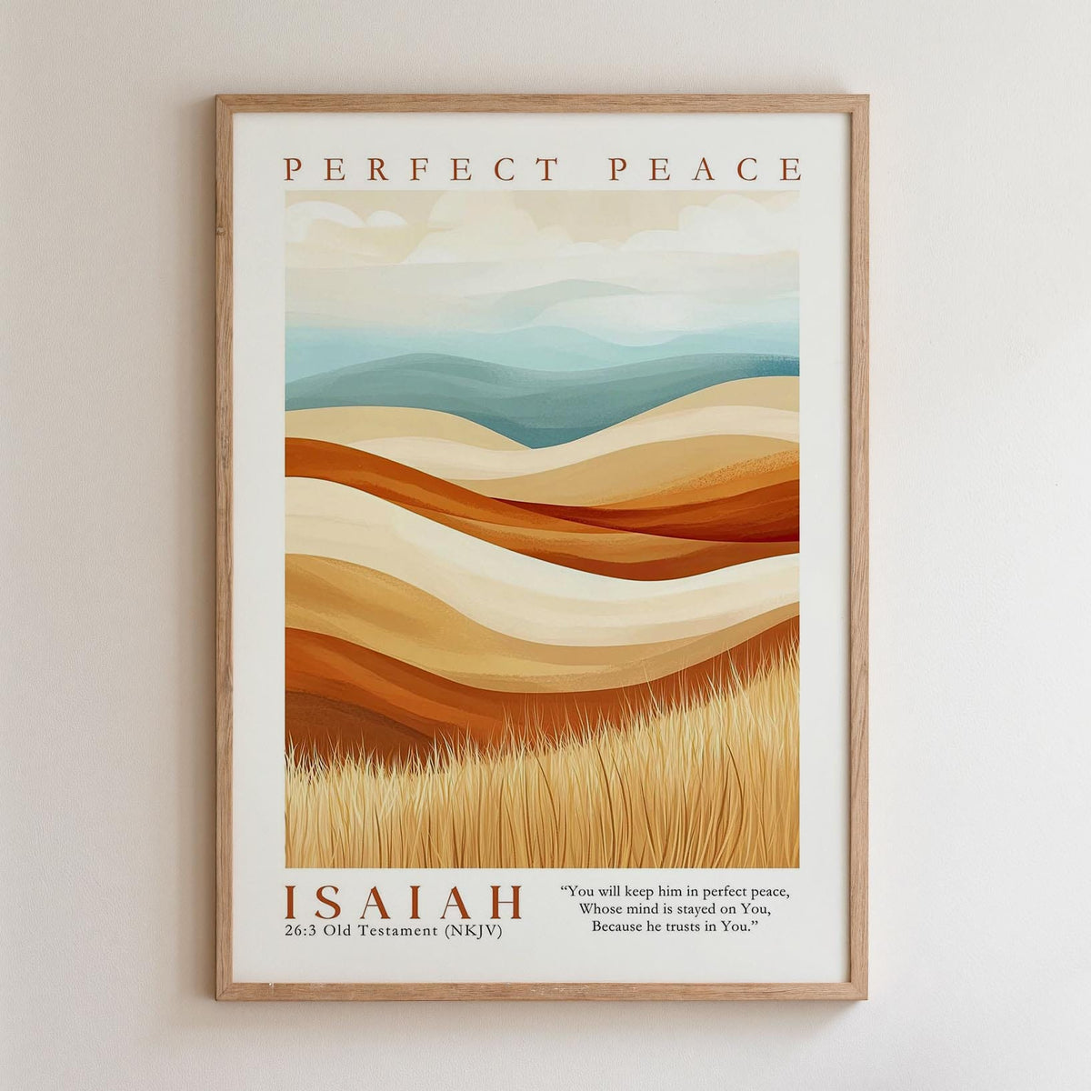 Kingdom Poster Poster Perfect Peace - Isaiah 26:3 NKJV
