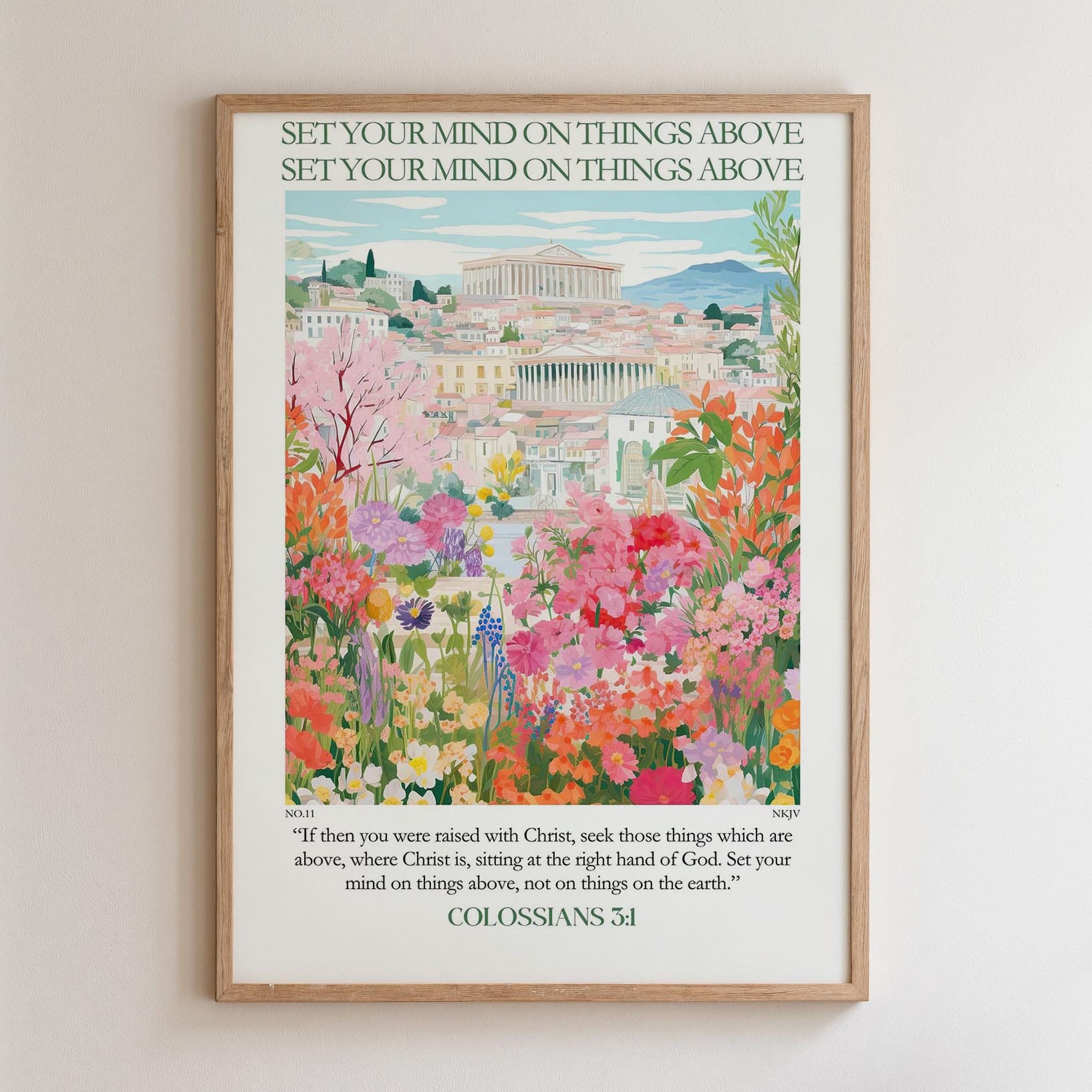 Kingdom Poster Poster Set your mind on things above - Colossians 3:1 NKJV