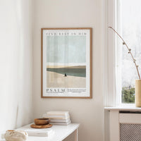Kingdom Poster Poster Find rest in Him - Psalm 46:10 NKJV