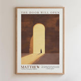 Kingdom Poster Poster The door wil open - Matthew 7:8 NKJV