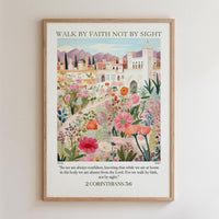 Kingdom Poster Poster Walk by faith not by sight - 2 Corinthians 5:6 NKJV
