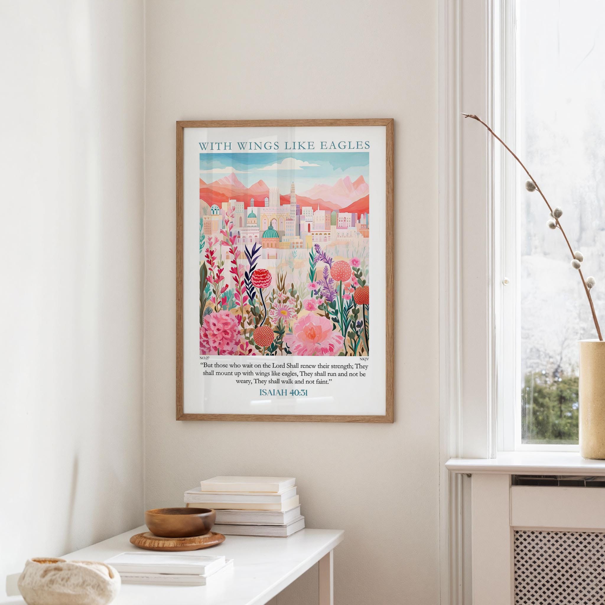 Kingdom Poster Poster With wings like eagles - Isaiah 40:31 NKJV
