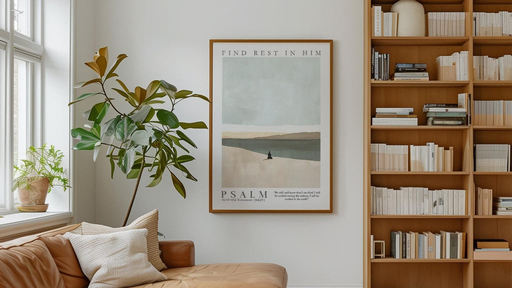 Kingdom Poster Poster Find rest in Him - Psalm 46:10 NKJV