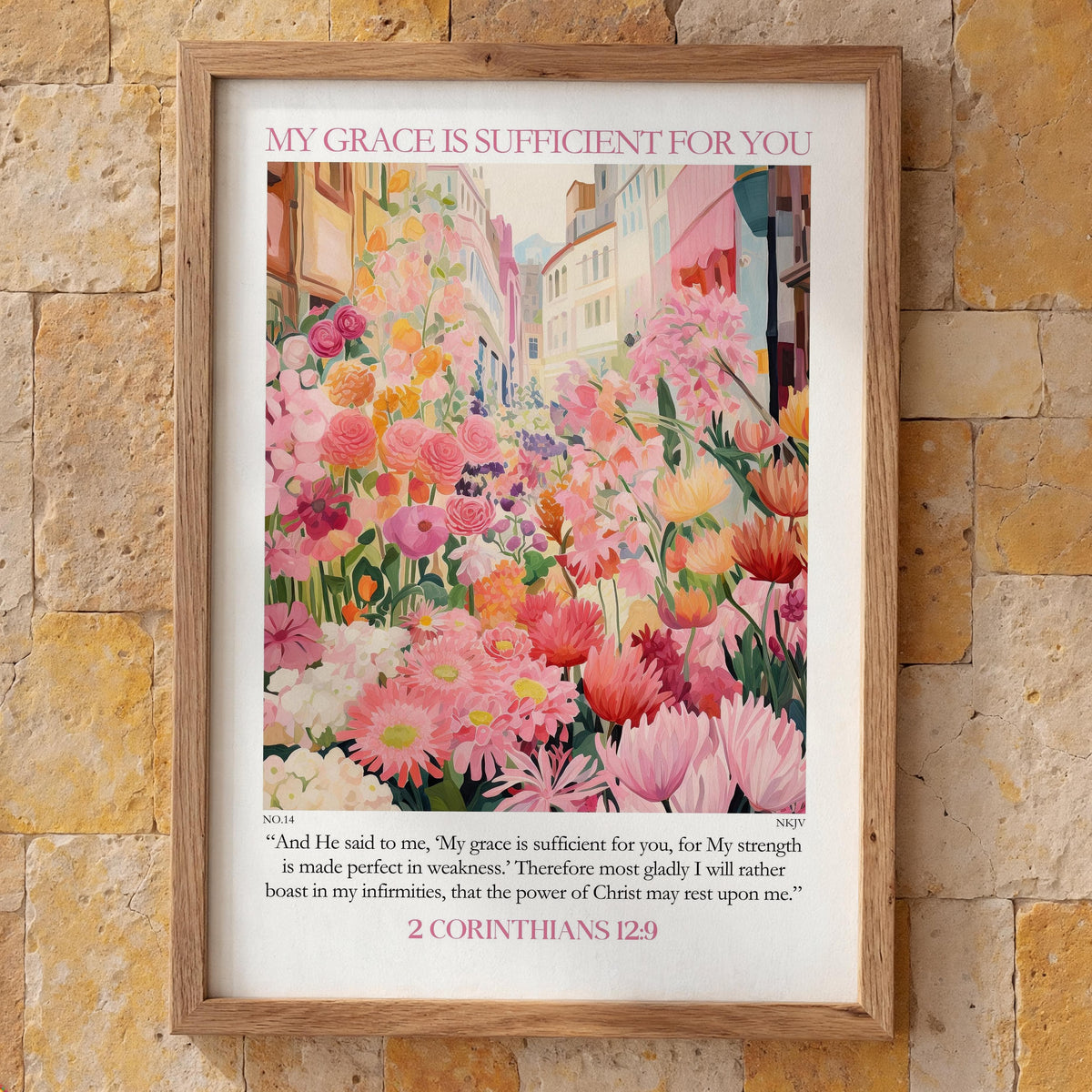 BUY 4 PAY FOR 3 Poster My Grace is sufficient for you - 2 Corinthians 12:9
