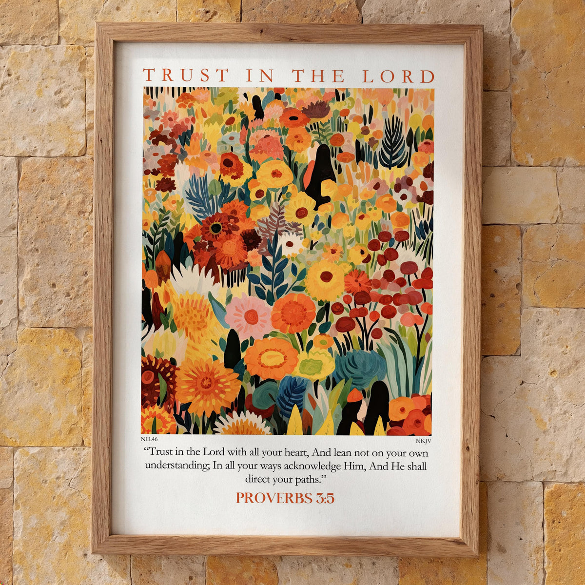 BUY 4 PAY FOR 3 Poster Trust in the Lord - Proverbs 3:5