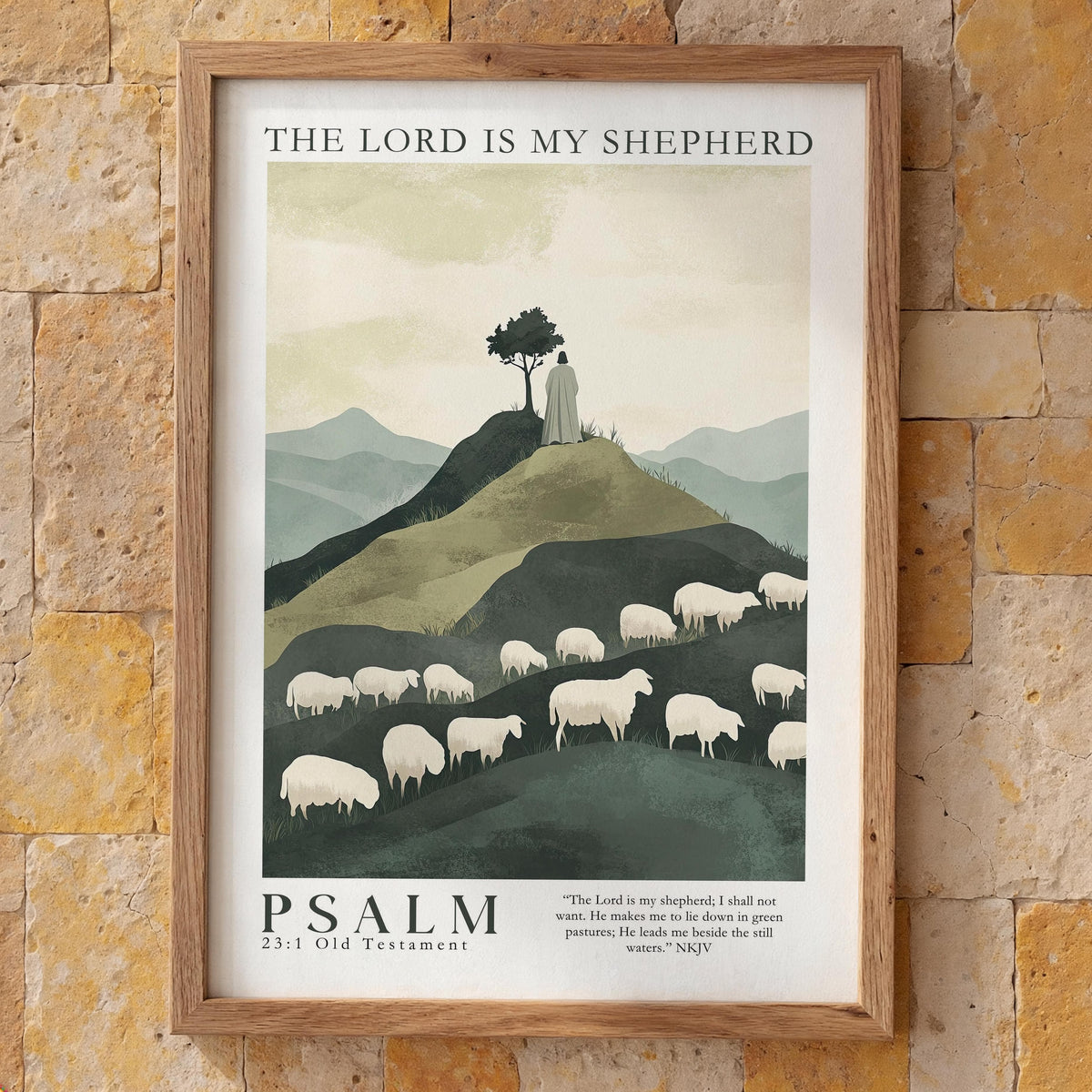 BUY 4 PAY FOR 3 Poster The Lord is my shepherd - Psalm 23:1