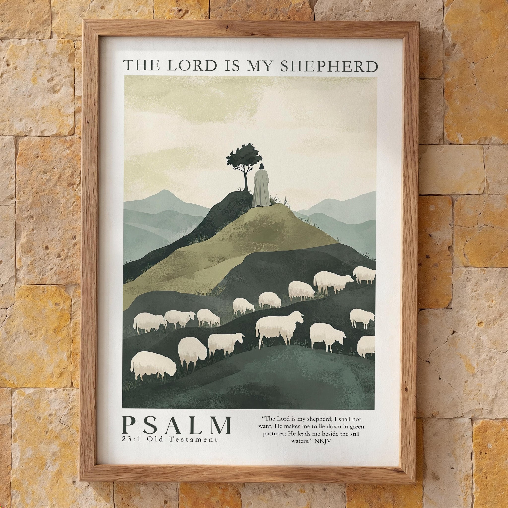 BUY 4 PAY FOR 3 Poster The Lord is my shepherd - Psalm 23:1