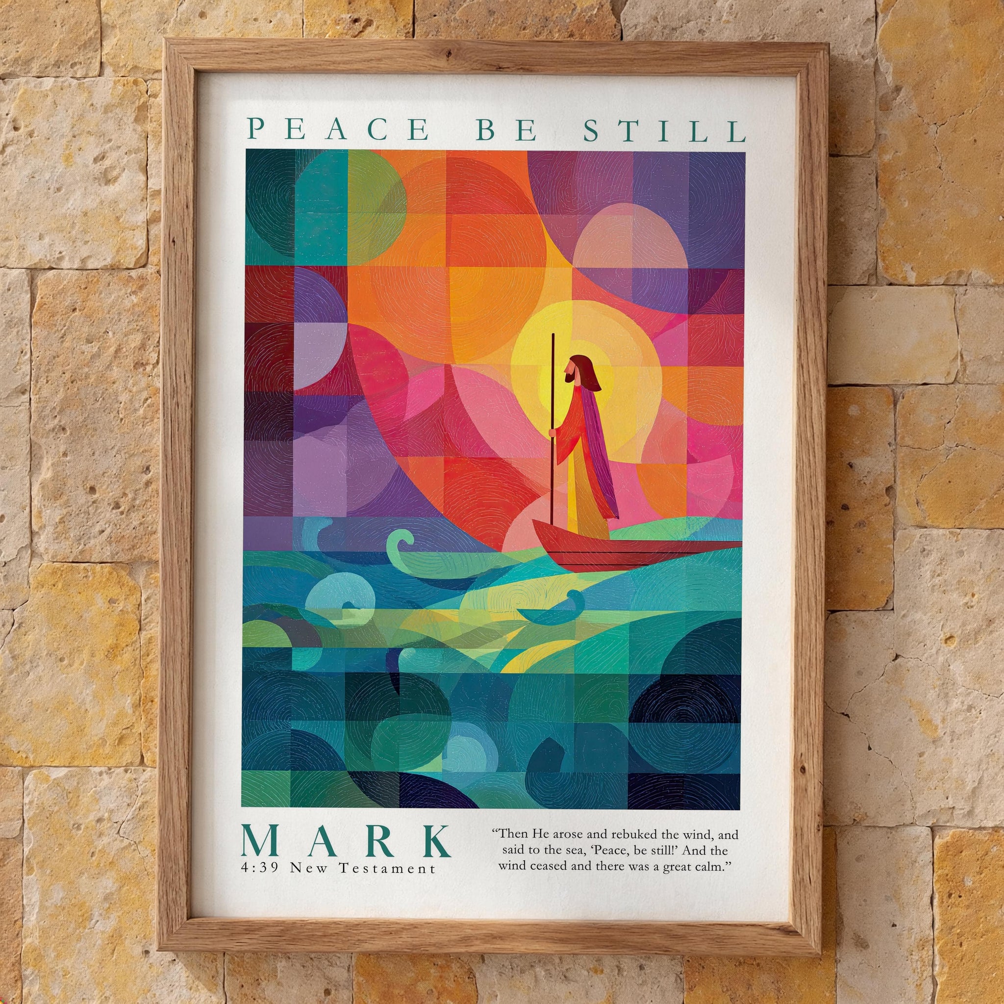 BUY 4 PAY FOR 3 Poster Peace be still - Mark 4:39