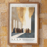 BUY 4 PAY FOR 3 Poster Filled with the Holy Spirit - Acts 2:3