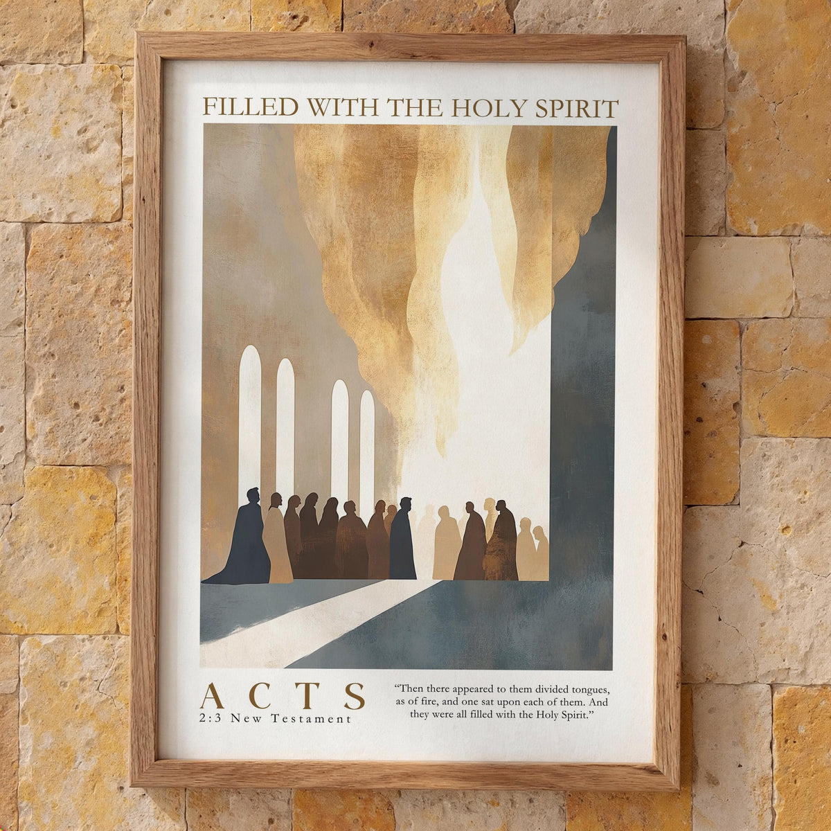 BUY 4 PAY FOR 3 Poster Filled with the Holy Spirit - Acts 2:3