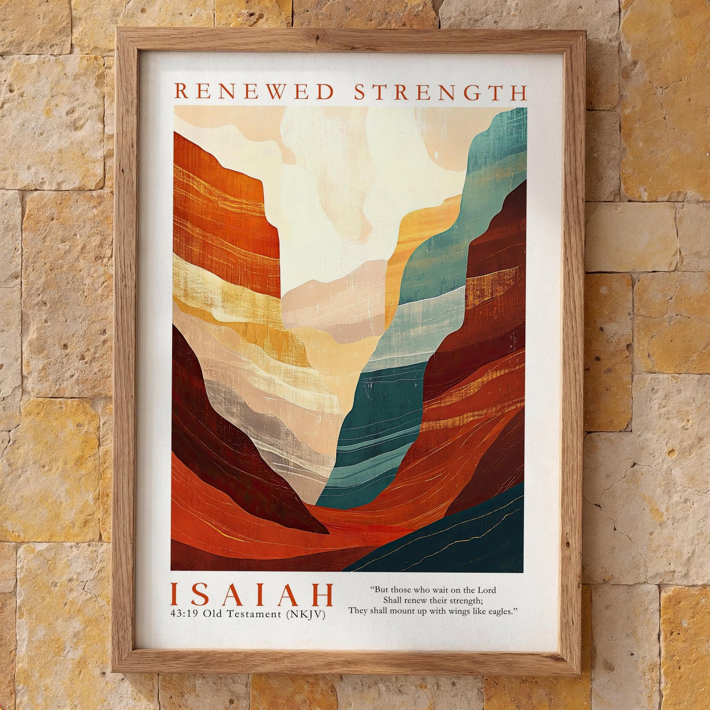 BUY 4 PAY FOR 3 Poster Renewed Strength - Isaiah 43:19