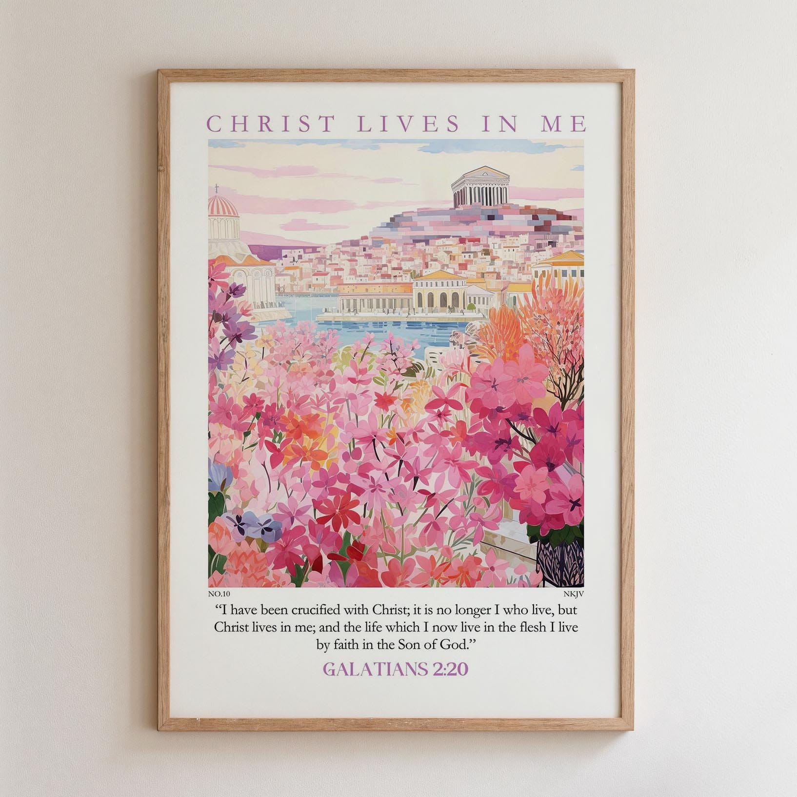 Kingdom Poster Poster Christ lives in me - Galatians 2:20 NKJV