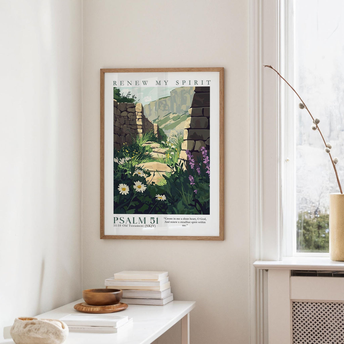 Kingdom Poster Poster Renew My Spirit - Psalm 51:10 NKJV