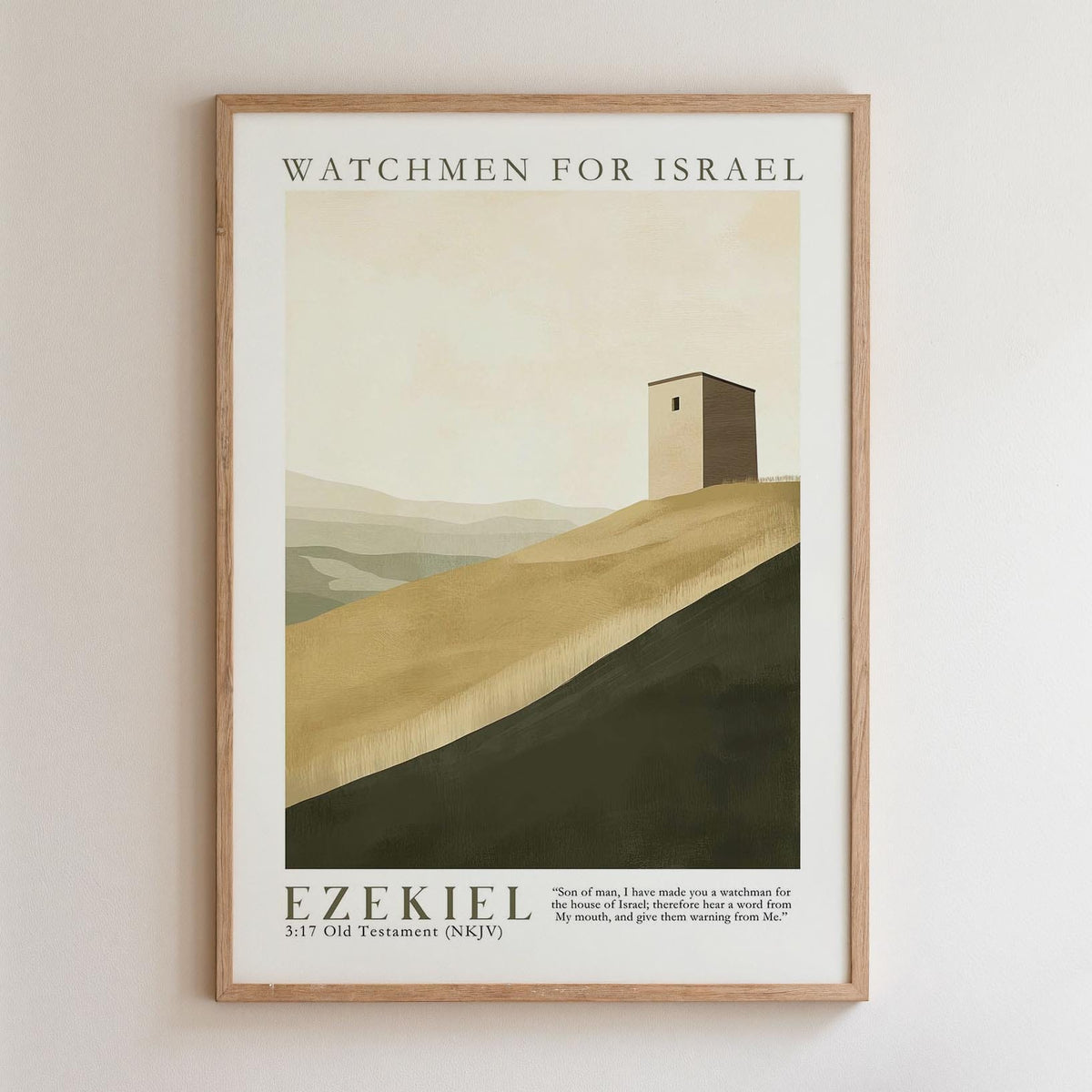 Kingdom Poster Poster Watchmen for Israel - Ezekiel 3:17 NKJV