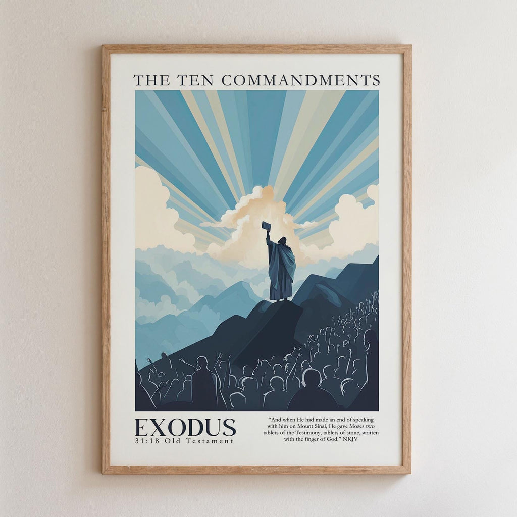 Kingdom Poster Poster The ten Commandments - Exodus 31:18 NKJV