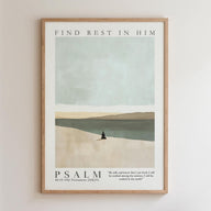 Kingdom Poster Poster Find rest in Him - Psalm 46:10 NKJV