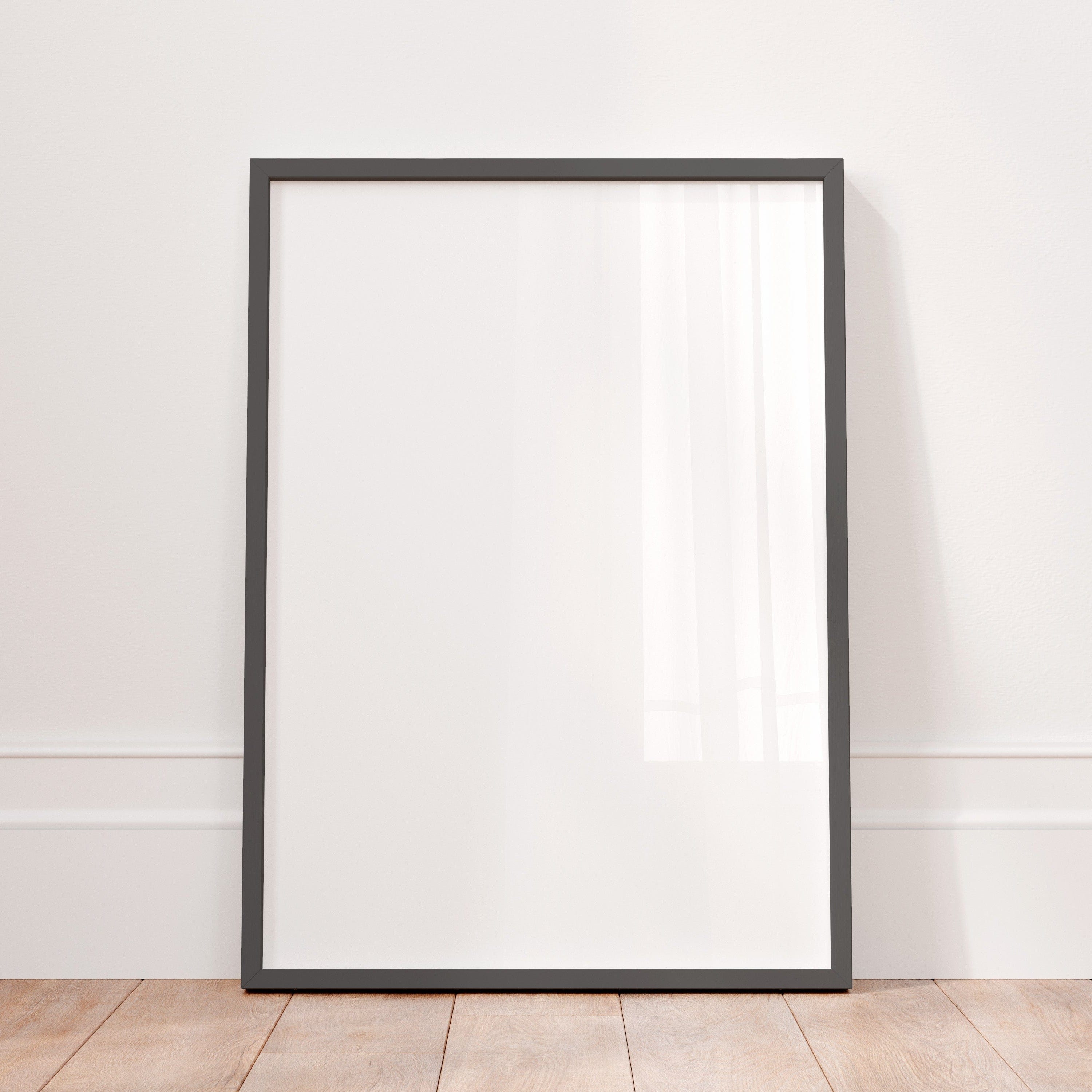 Bold Black - Premium Wooden Frame