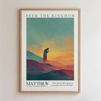 Kingdom Poster Poster Seek the Kingdom - Matthew 7:7 NKJV