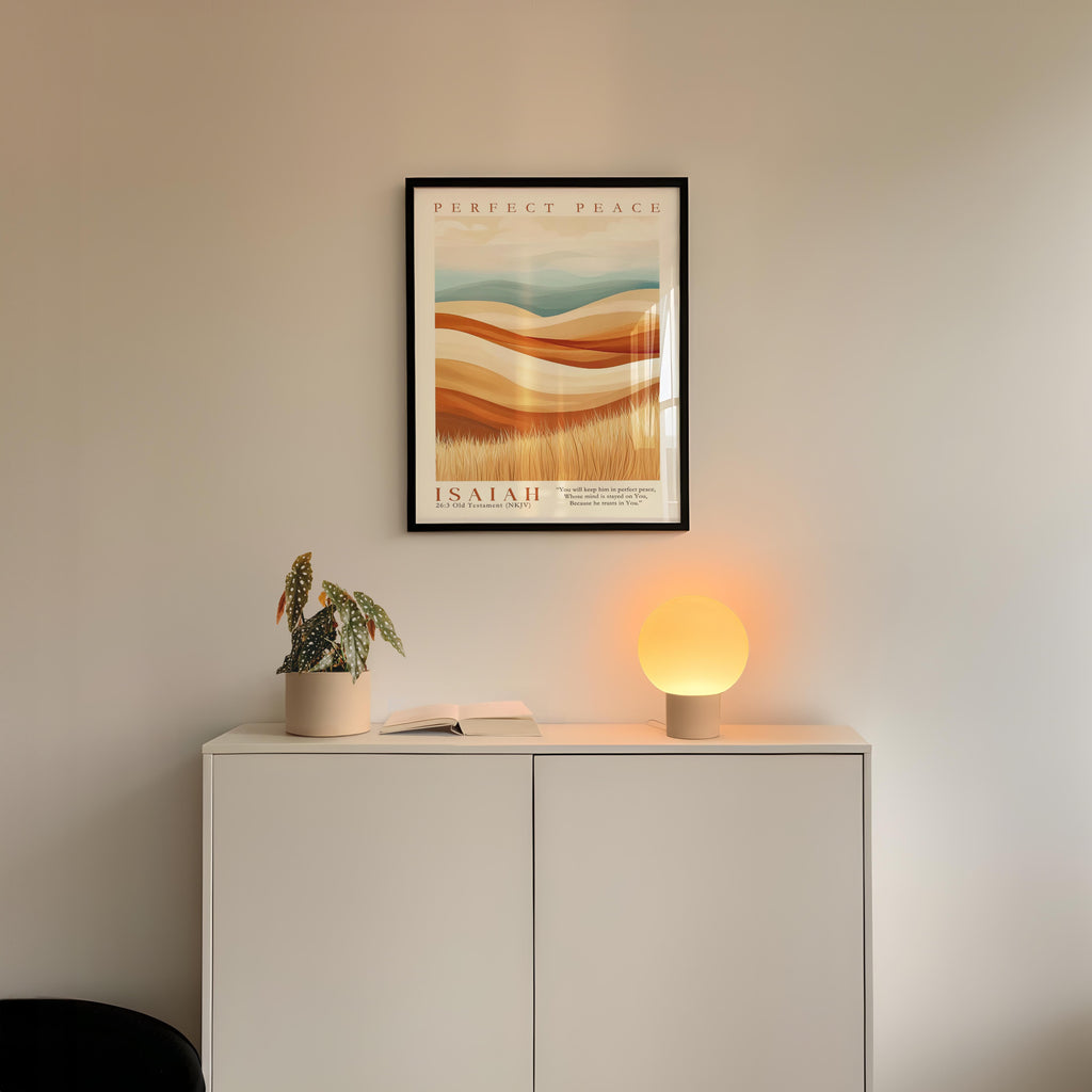 Kingdom Poster Poster Perfect Peace - Isaiah 26:3 NKJV