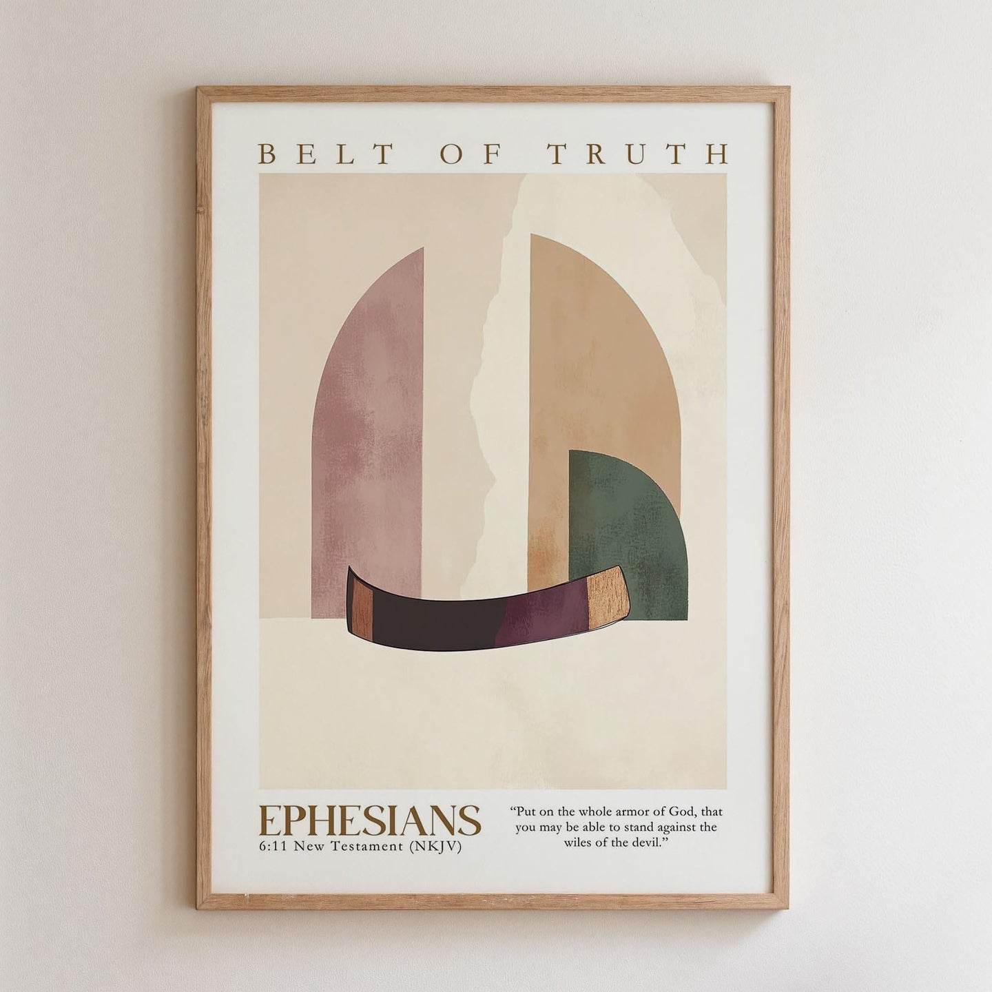Kingdom Poster Poster Belt of Truth - Ephesians 6:11 NKJV