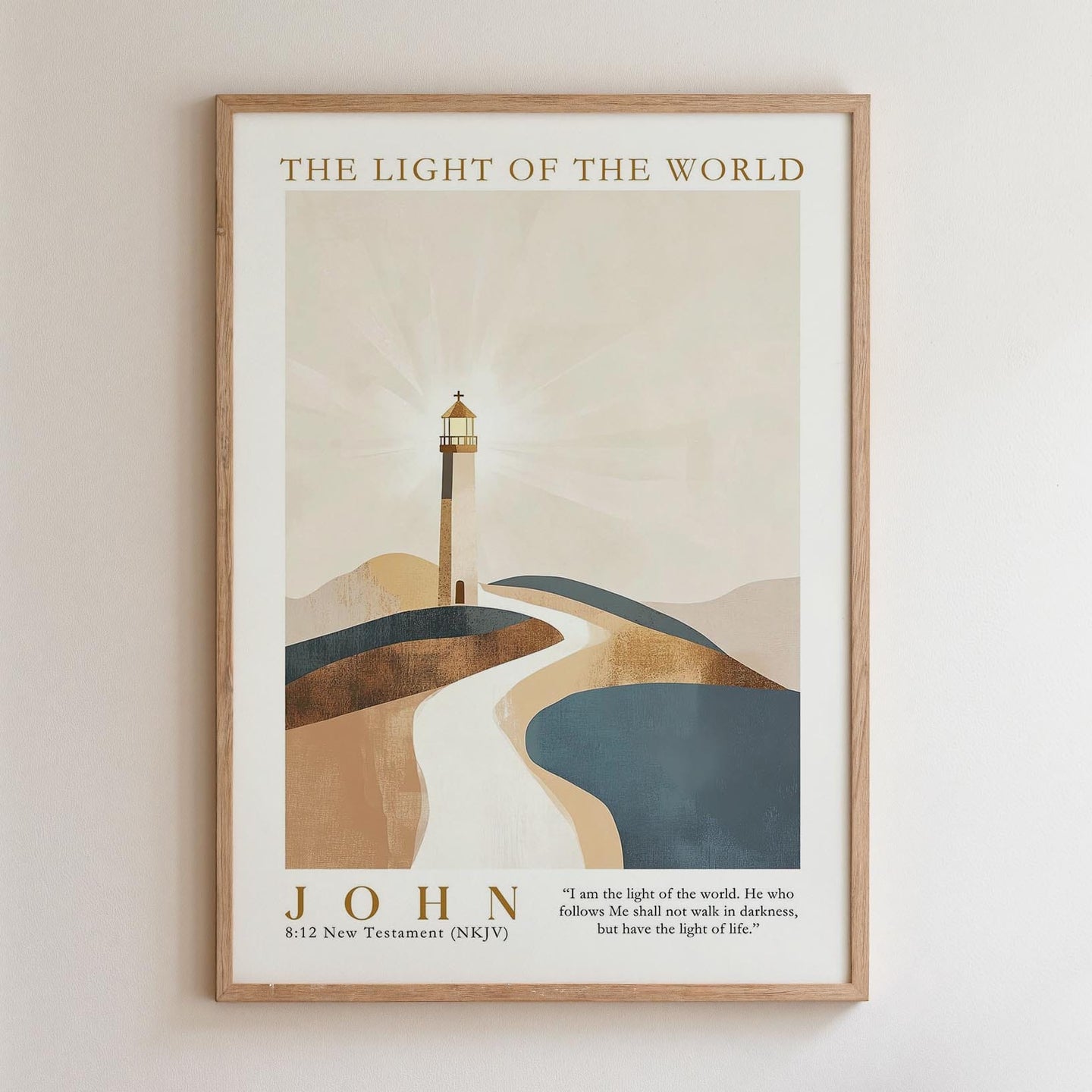 Kingdom Poster Poster The Light of the World - John 8:12 NKJV