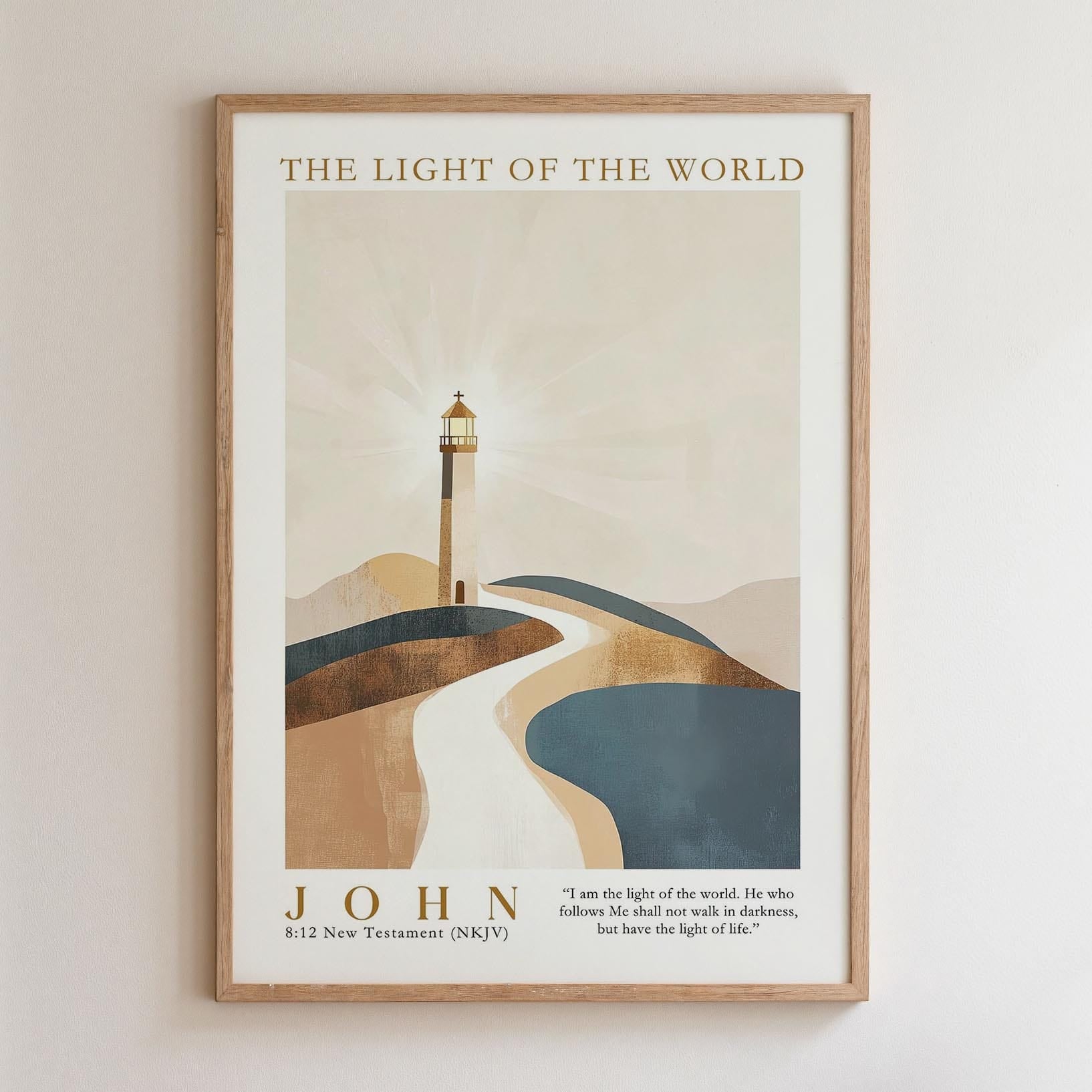 Kingdom Poster Poster The Light of the World - John 8:12 NKJV