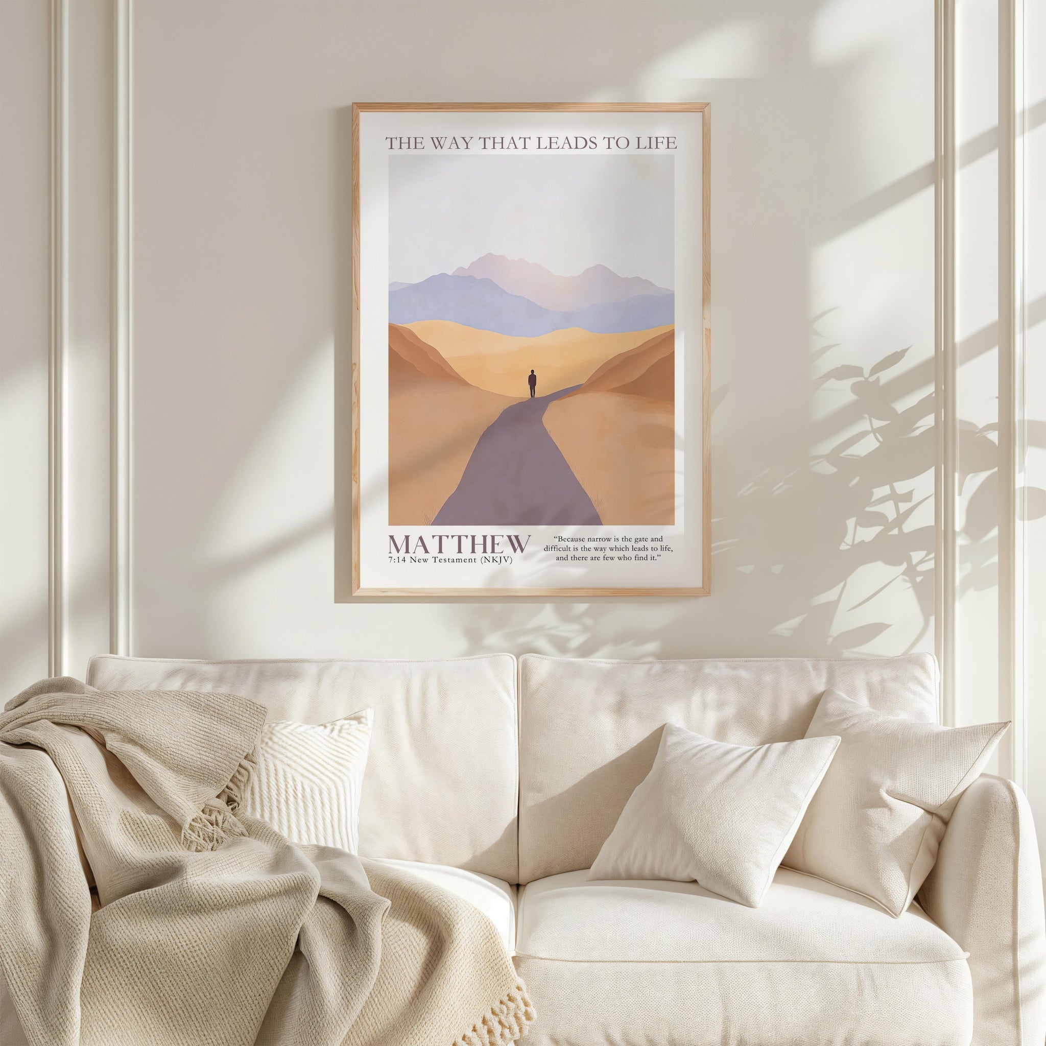 Kingdom Poster Poster The Way that Leads to Life - Matthew 7:14 NKJV