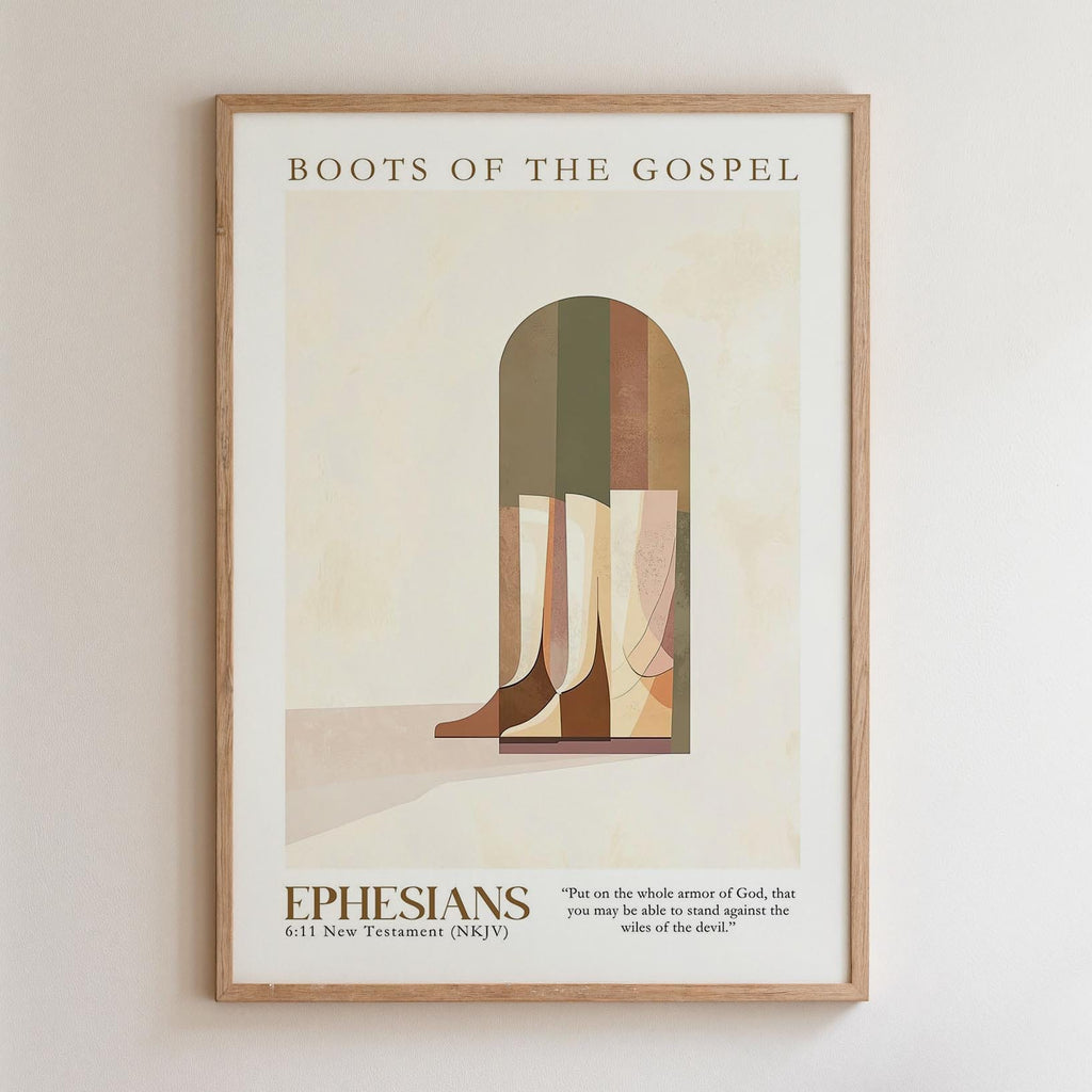 Kingdom Poster Poster Boots of the Gospel - Ephesians 6:11 NKJV