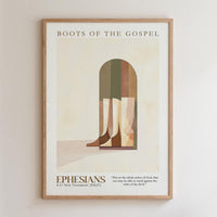 Kingdom Poster Poster Boots of the Gospel - Ephesians 6:11 NKJV