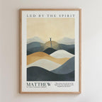 Kingdom Poster Poster Led by The Spirit - Matthew 4:1 NKJV